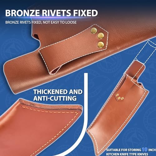 XYJ Leather Knife Sheath for 10 Inch Chef Knife