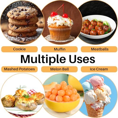 3-Sized Cookie Scoop Set for Baking