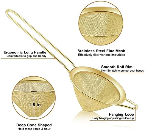 Premium Fine Mesh Strainer Set
