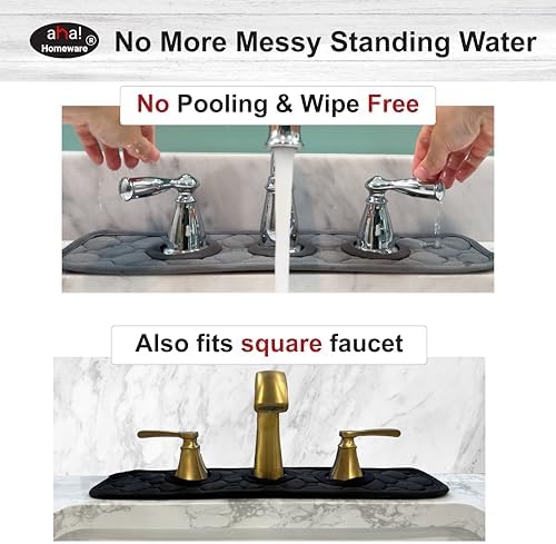 AHAHOMEWARE 3-Round Sink Splash Guard
