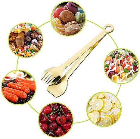 Stainless Steel Appetizer Tongs Set of 4