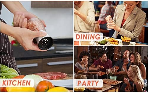 Stainless Steel Salt or Pepper Grinder with Adjustable Ceramic Blades