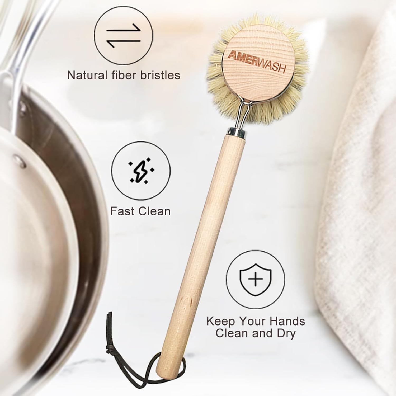 AMERWASH PLUS Classic Dish Brush
