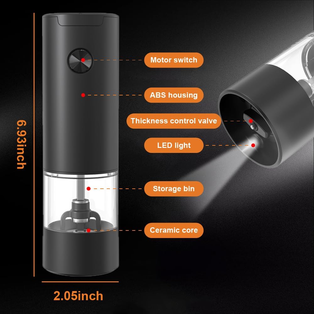 JIDSPWLS Electric Pepper Grinder