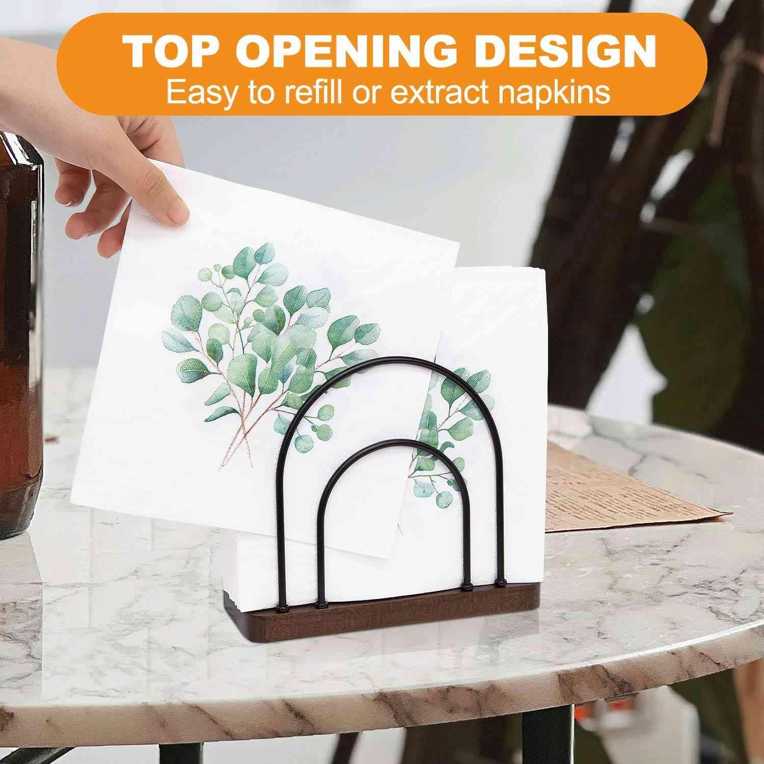 Qiannhee Slim Metal Napkin Holder