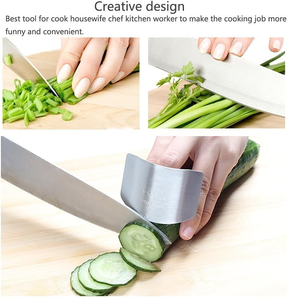 2-Piece Kitchen Finger Guards for Cutting Injury-Free Protection