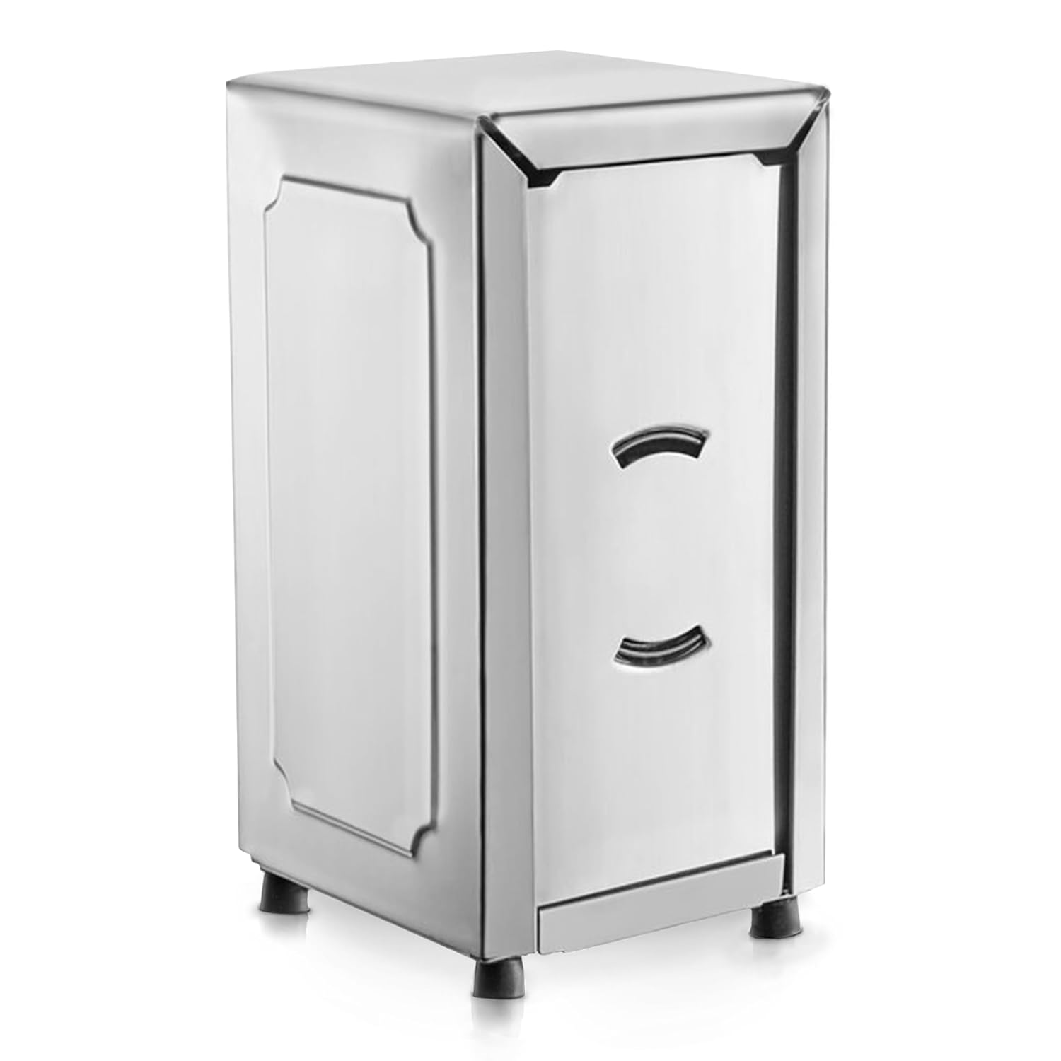 OCS Parts Stainless Steel Napkin Dispenser - Spring-Loaded Dual-Surface Holds 150 Napkins