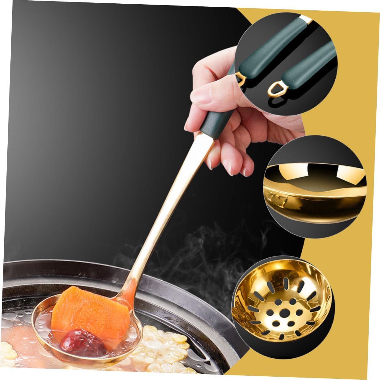 2-Piece Stainless Steel Hot Pot Spoon Colander