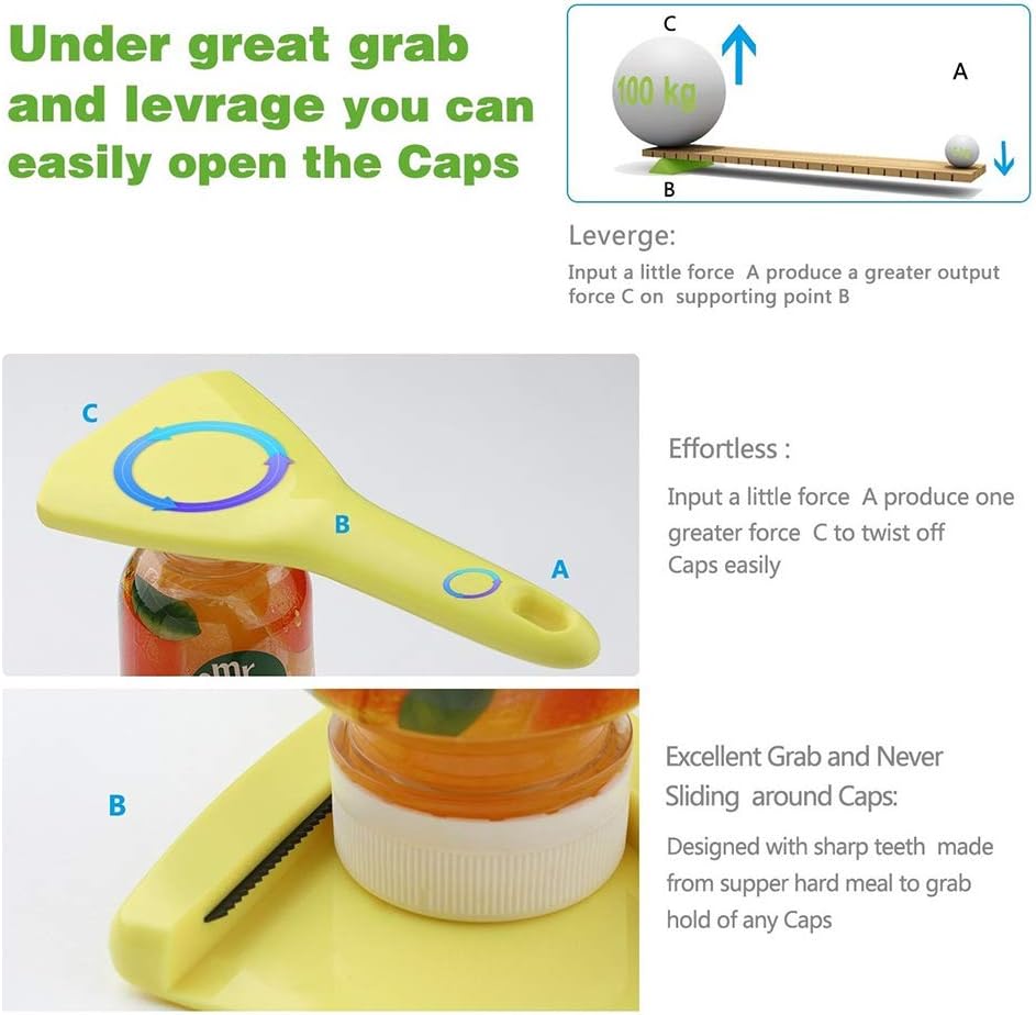 Ergonomic twists off bottle opener for seniors