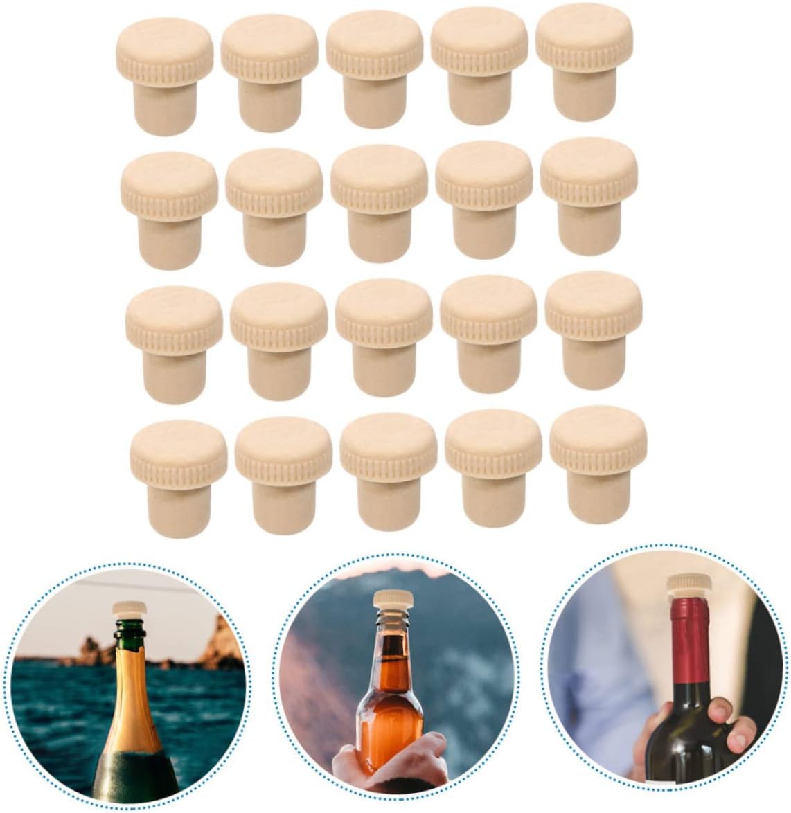 Alipis 40 Pcs Wine Stoppers Reusable