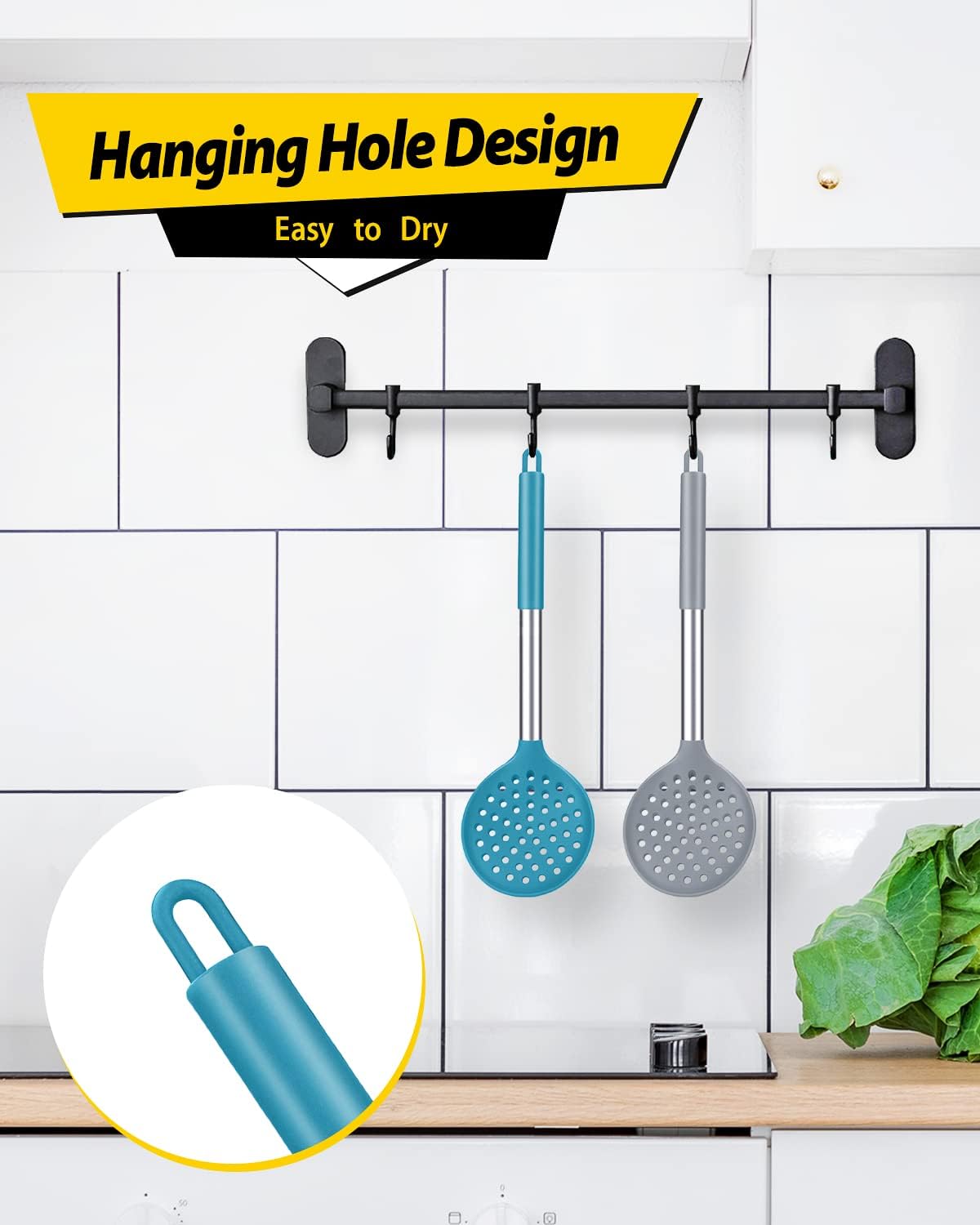 High Heat Resistant Kitchen Ladle Strainer Set