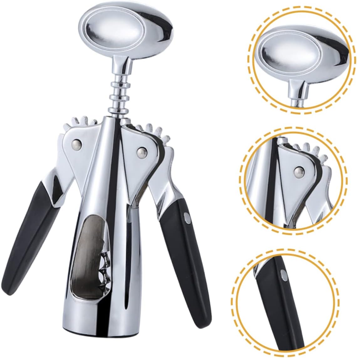 KICHOUSE Electric Wine Corkscrew with Adjustable Handle