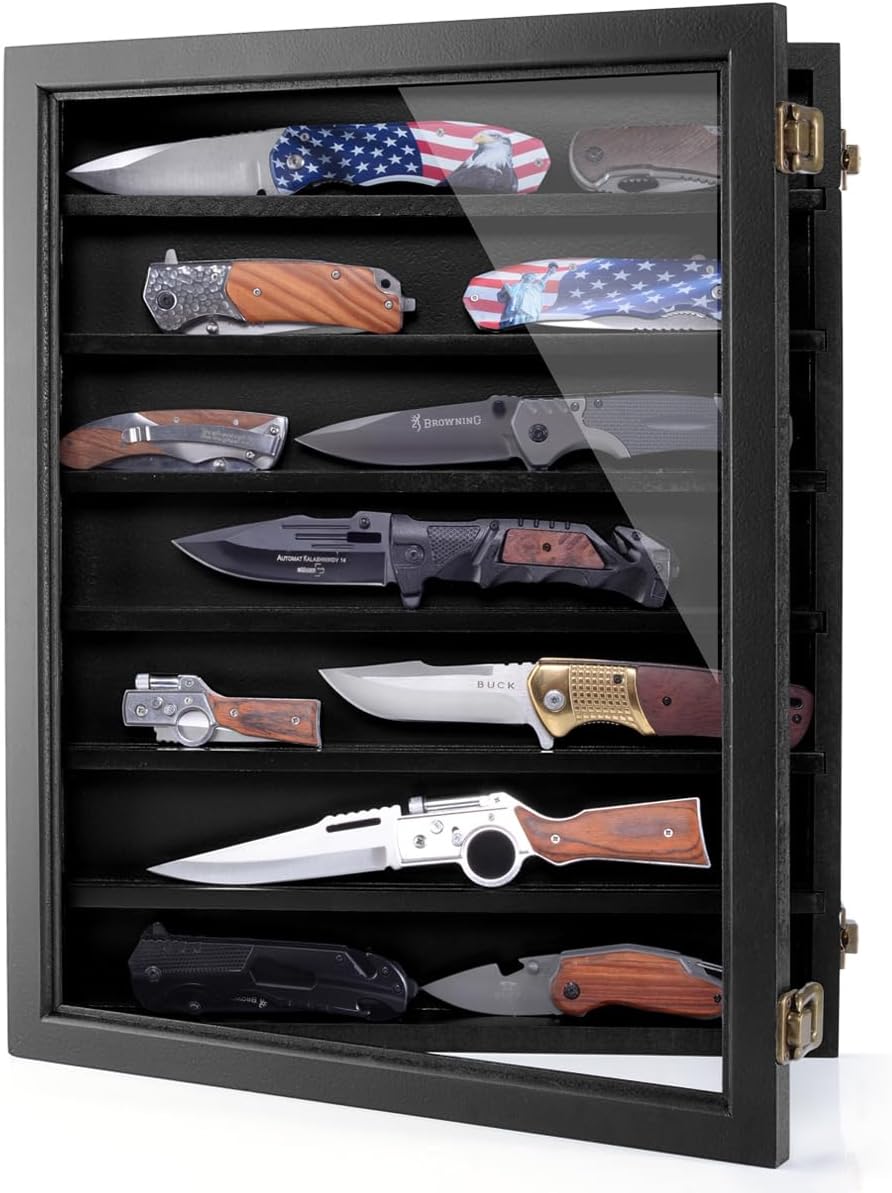 ULTRGEE Wall Mounted Knife Display Case