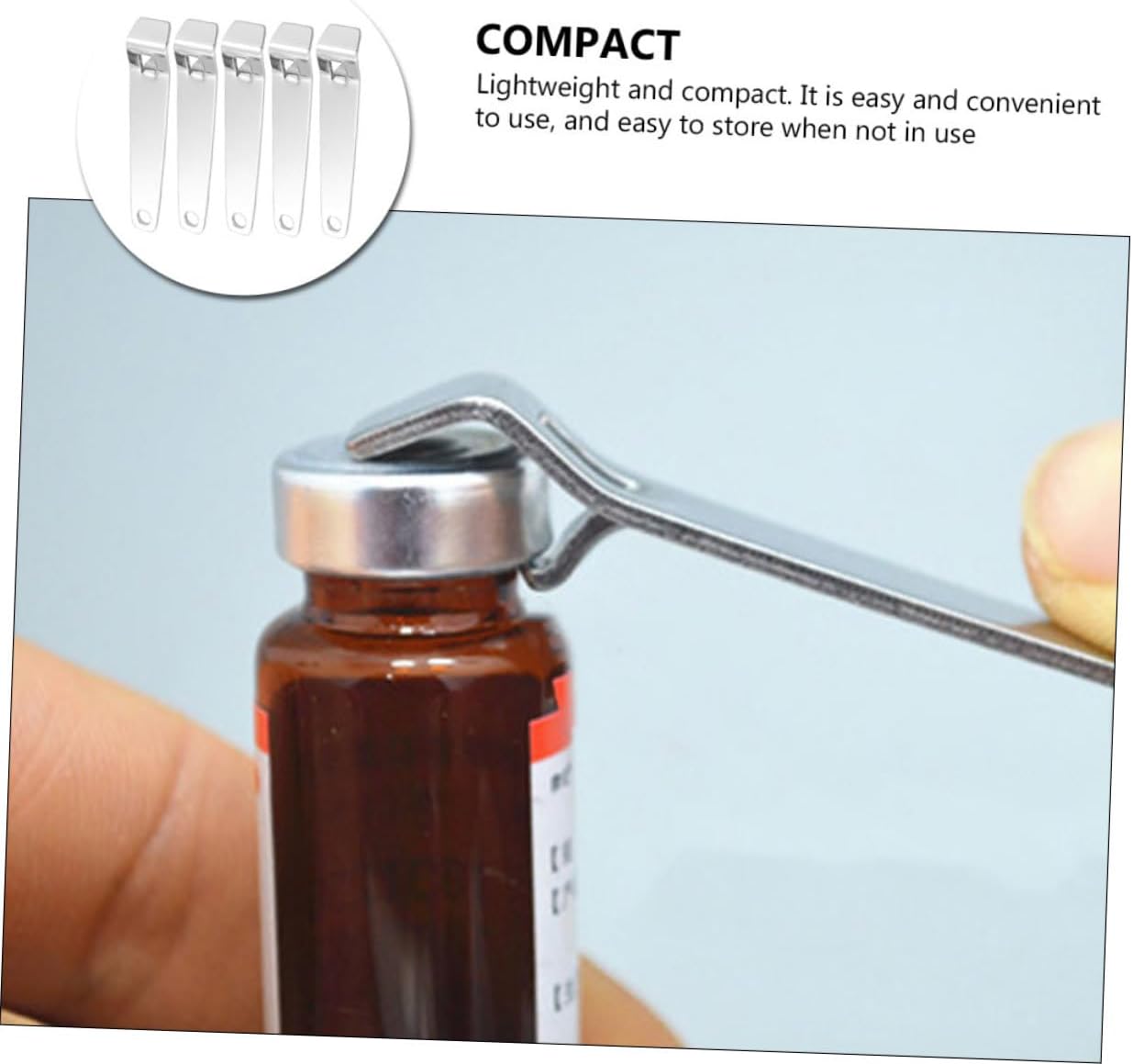 Cabilock 5pcs Stainless Steel Bottle Openers