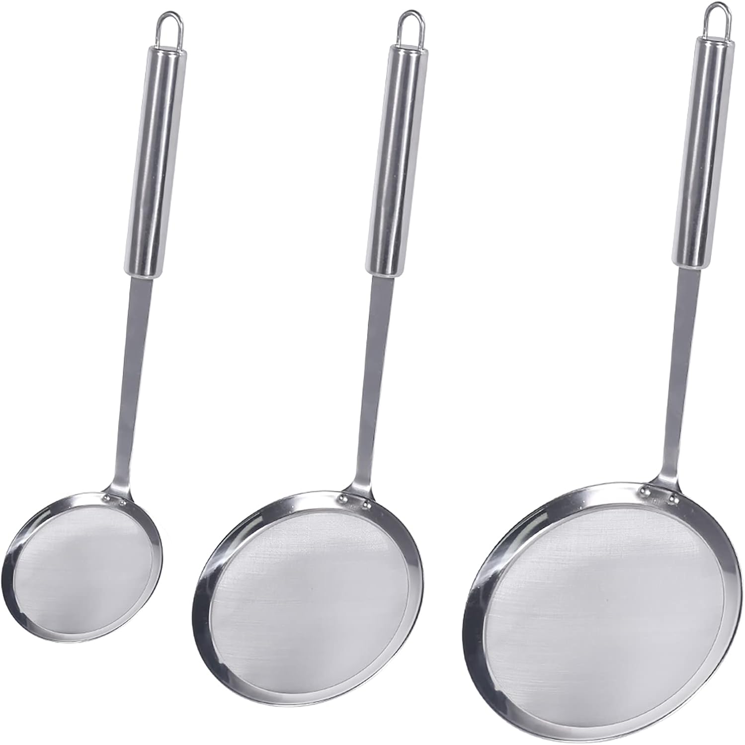 Newness Professional 304 Stainless Steel Skimmer Spoon Set
