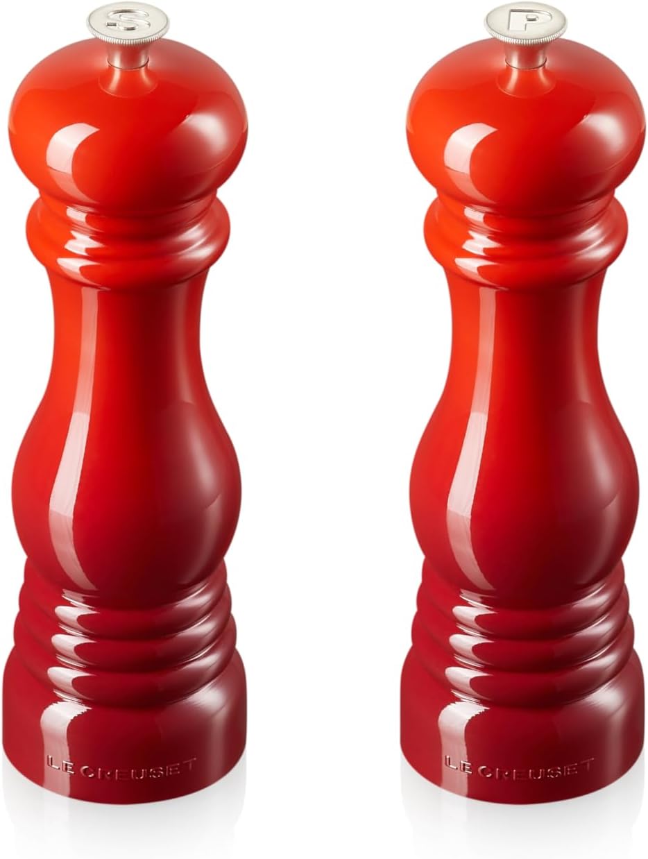 Le Creuset Salt and Pepper Mill Set - Ceramic Grinder 8-inch