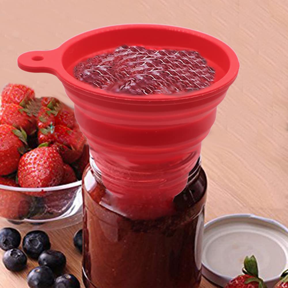KongNai Silicone Collapsible Funnel for Canning