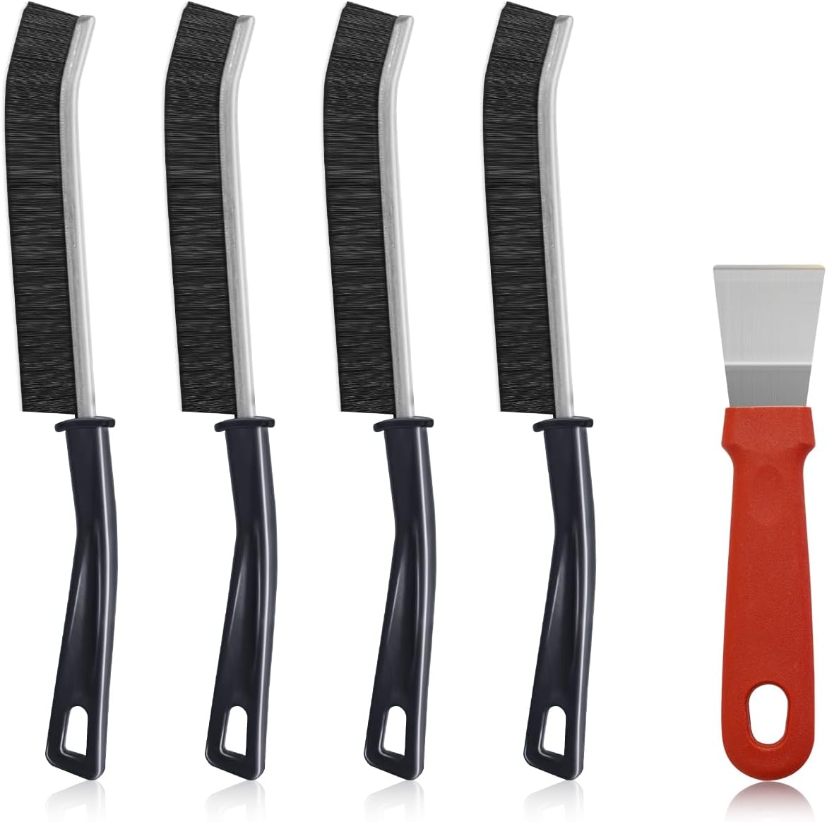 MULTIPURPOSE HARD BRISTLE CREVICE CLEANING BRUSH - 5PIECES
