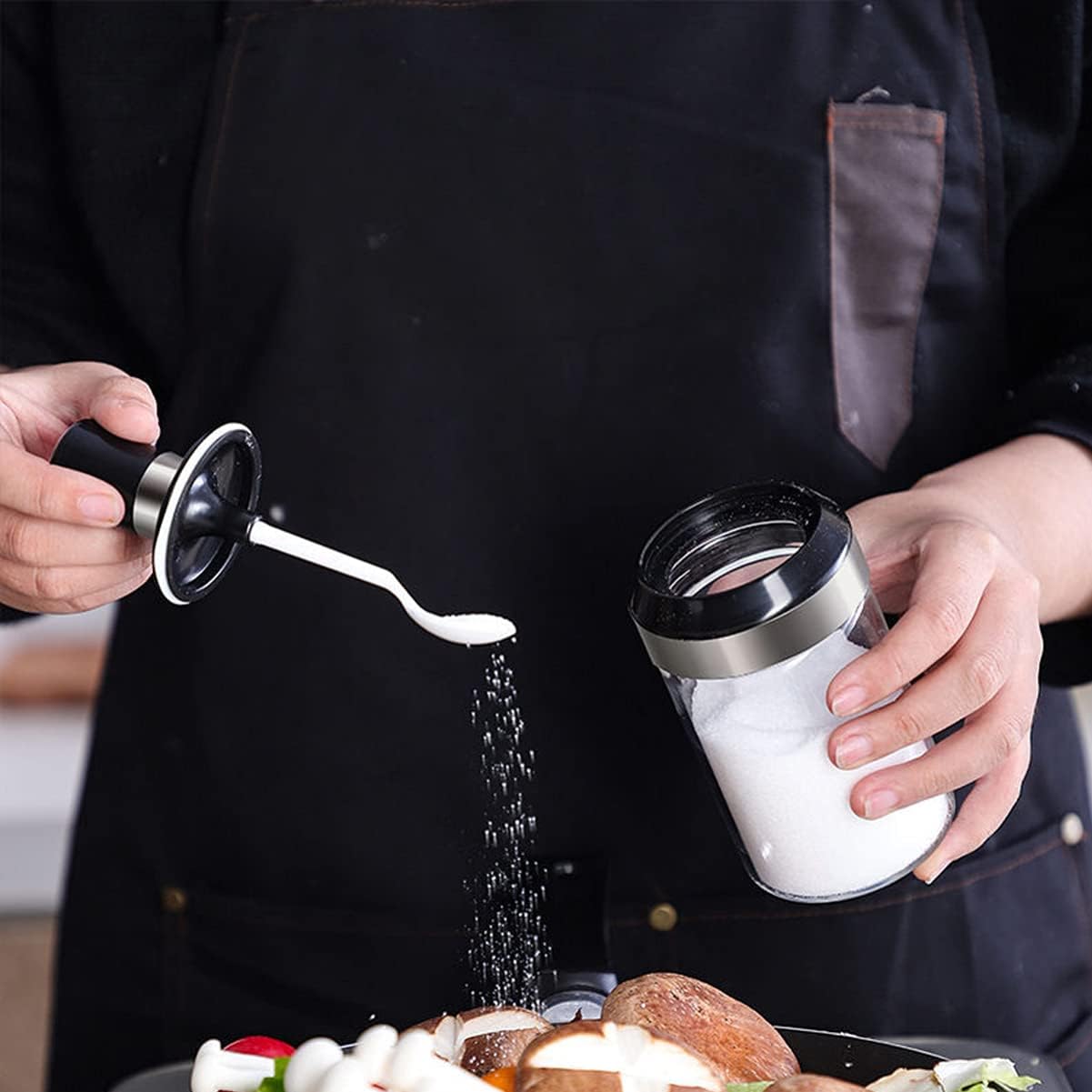 Cabilock 2 Pcs Seasoning Container Glass Bottles