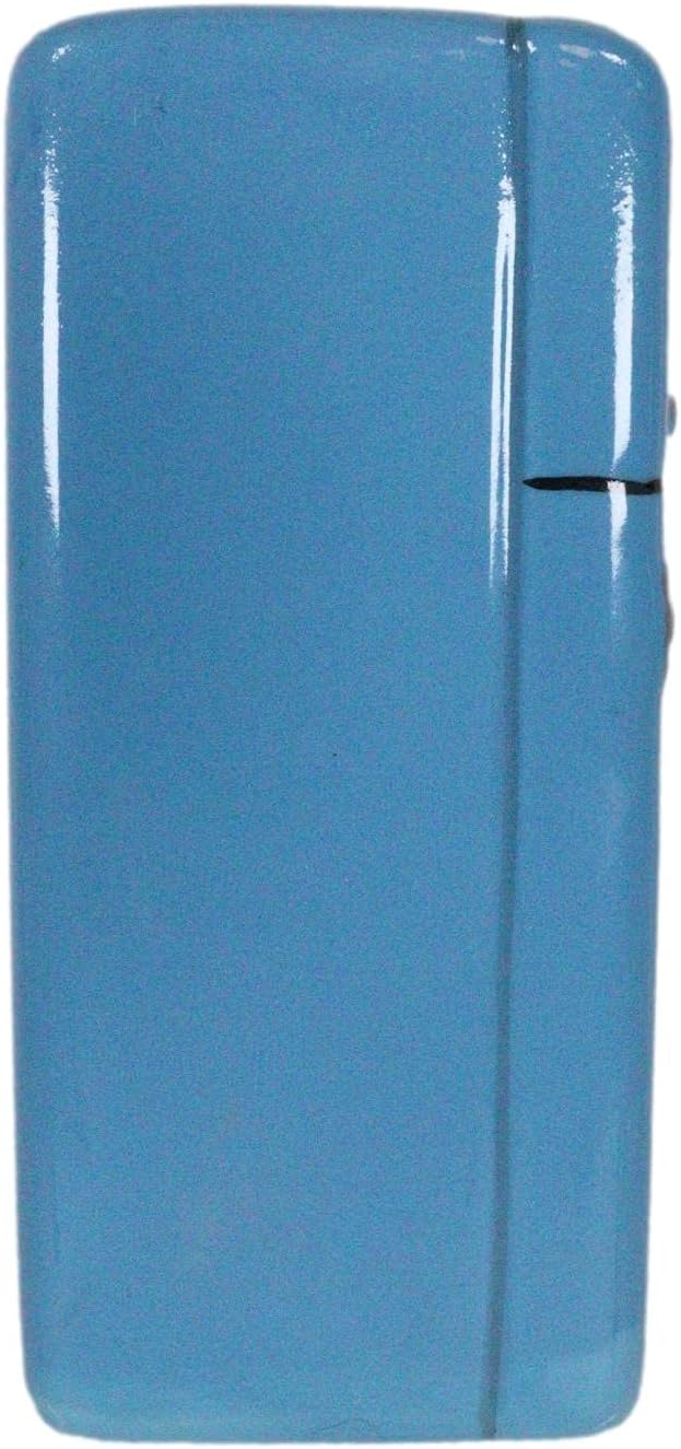 Ebros Retro Blue Fridge and Stove Salt and Pepper Shakers Set