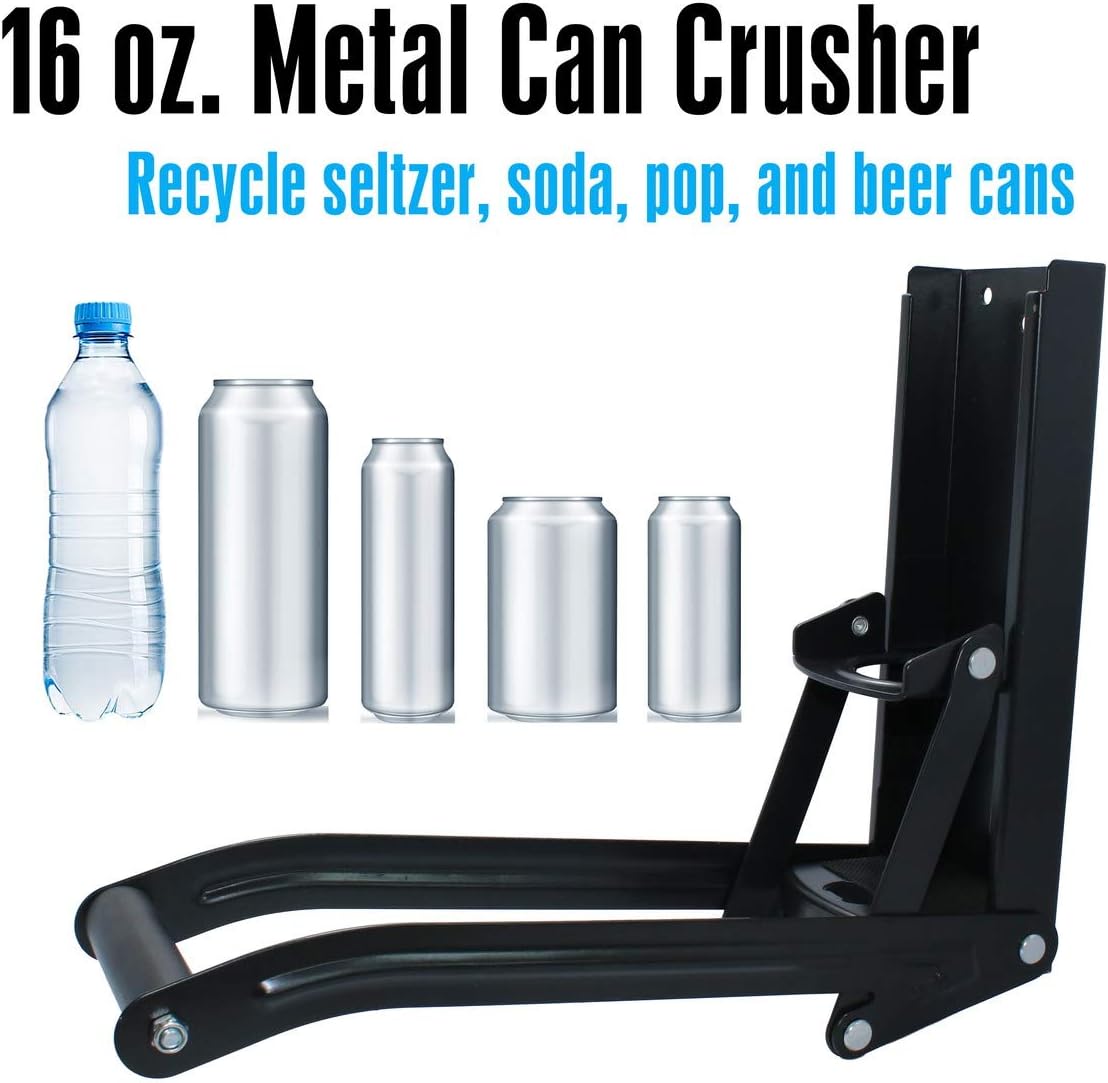 Heavy-Duty Wall-Mounted Can Crusher