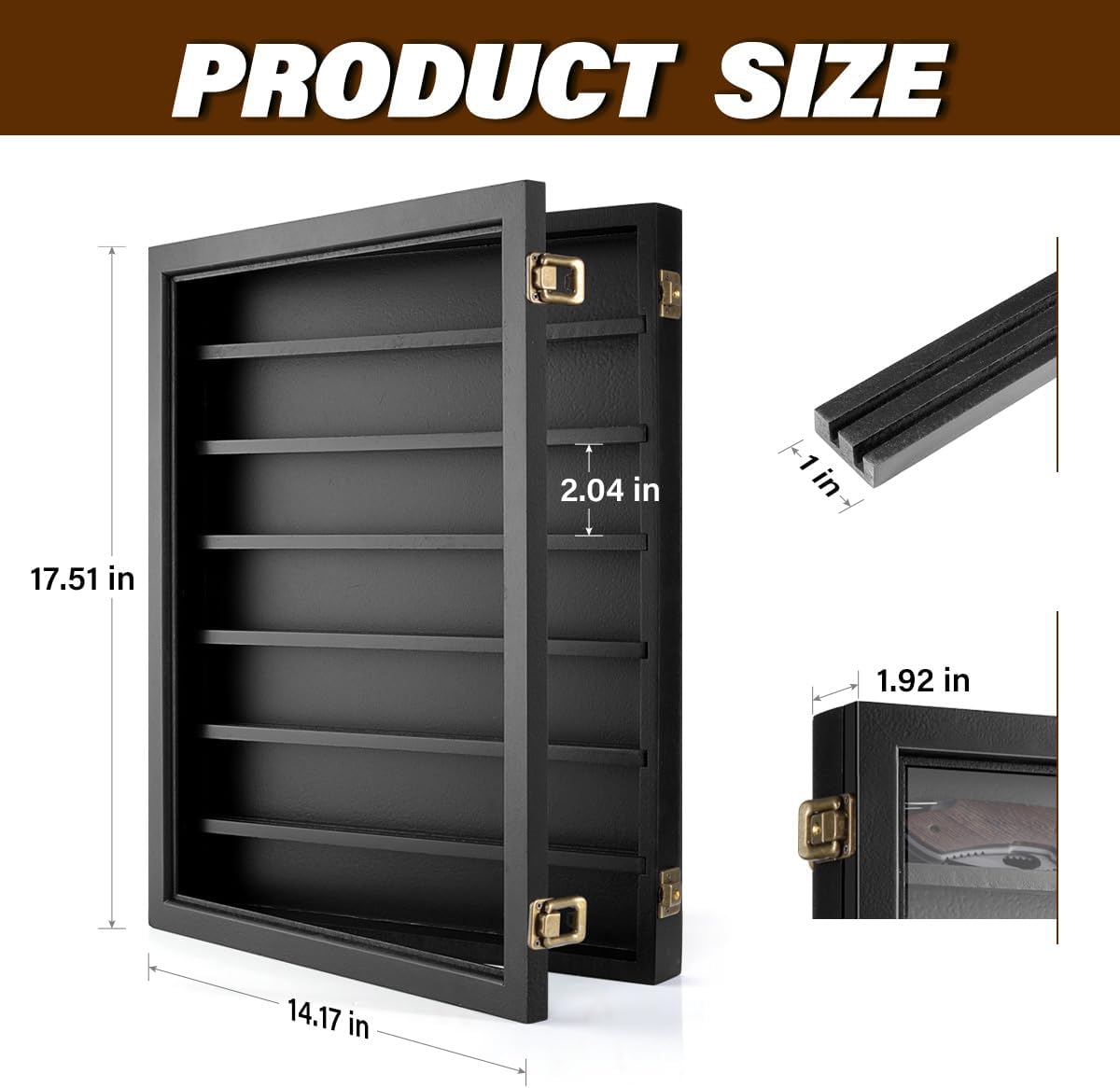 ULTRGEE Wall Mounted Knife Display Case
