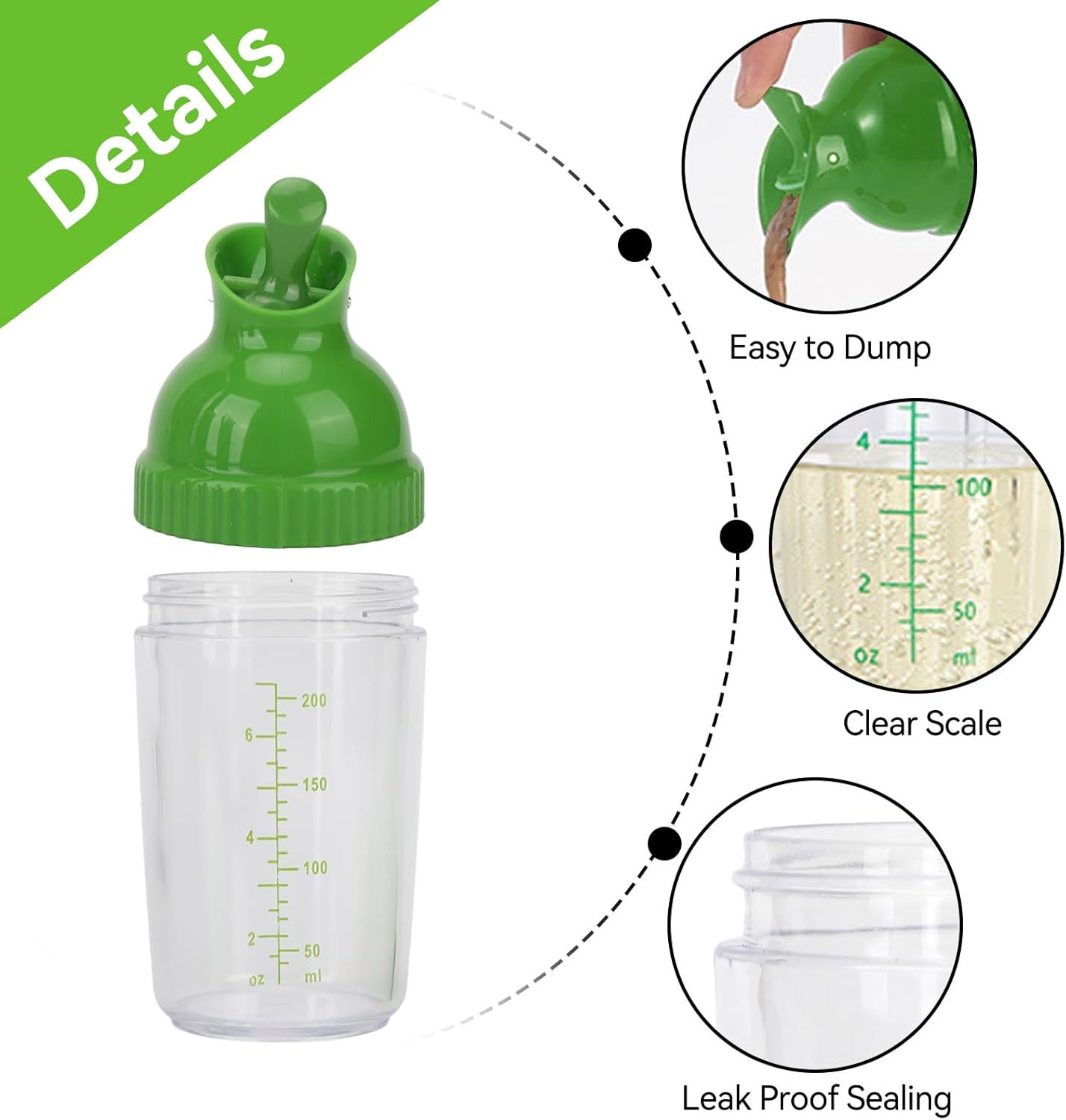 HERCHR Smart Salad Dressing Shaker