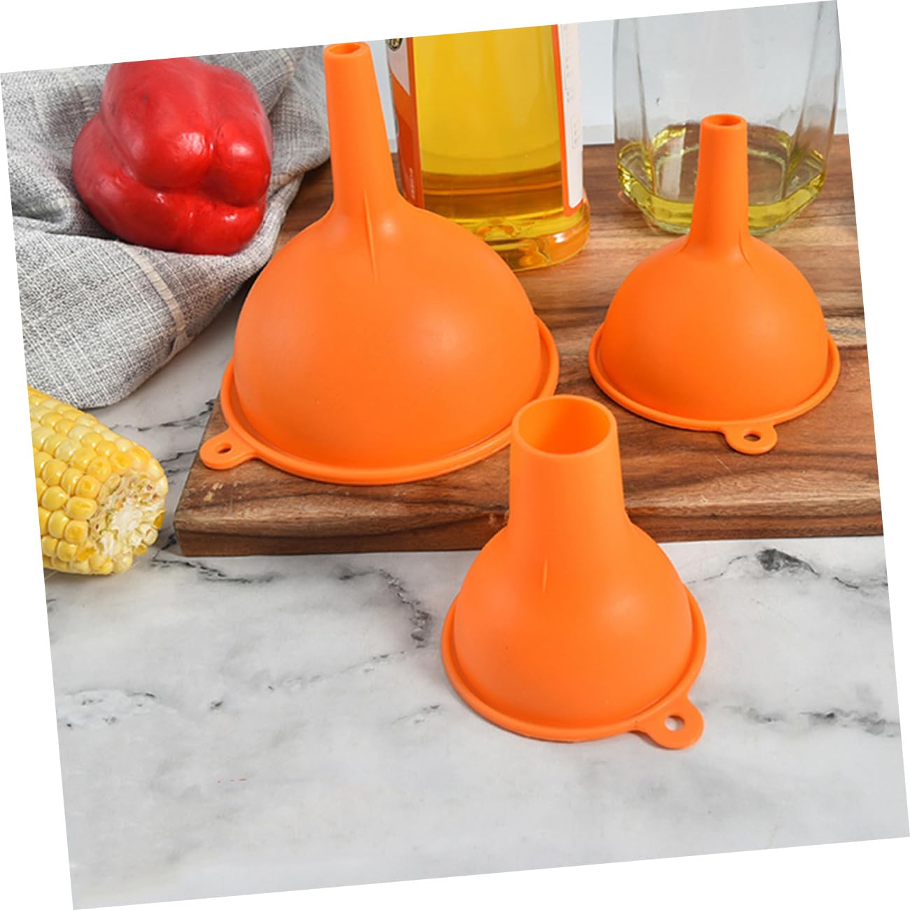 Cabilock 3Pcs Funnel Set for Kitchen Use 1