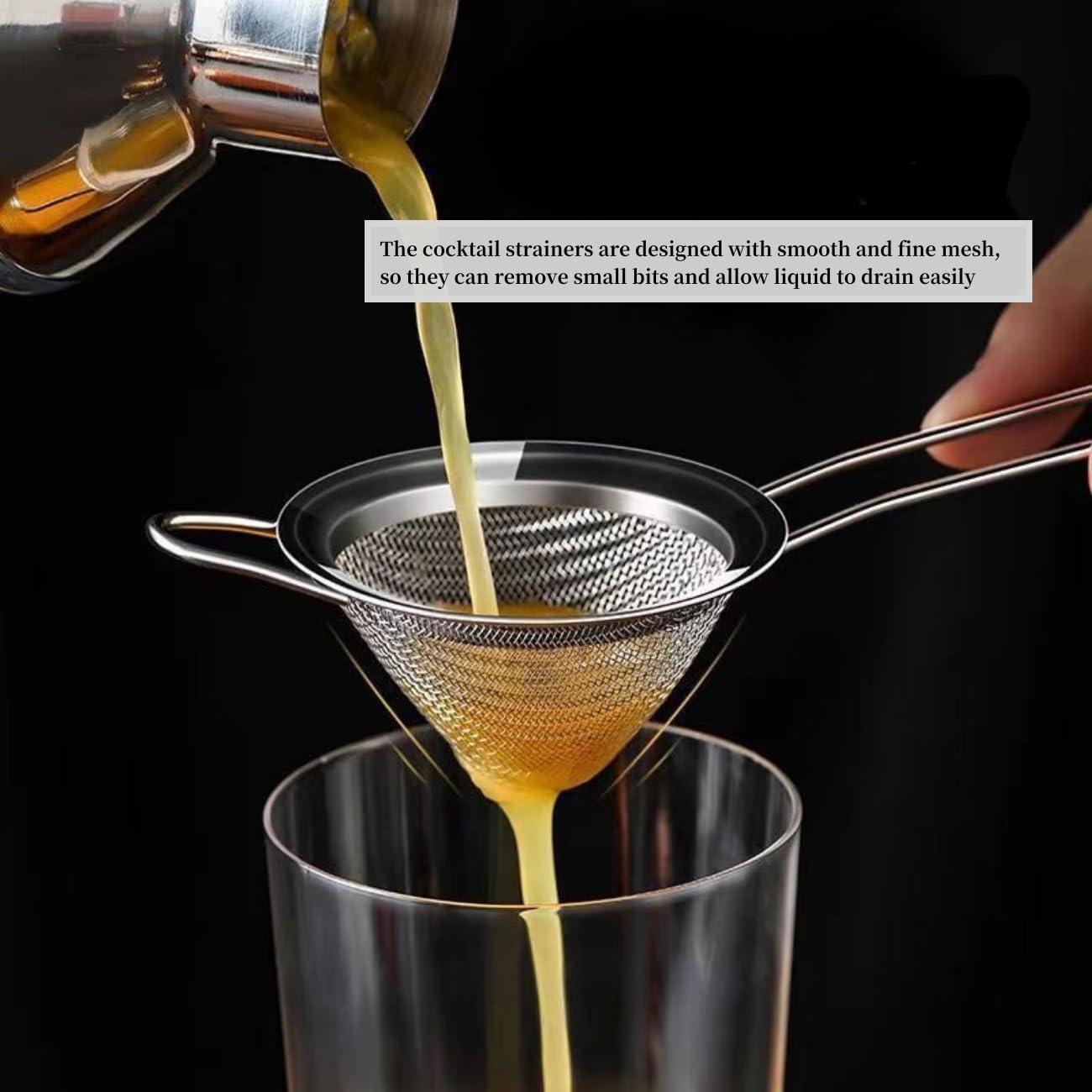 10-Piece Stainless Steel Tea Juice Strainer Set