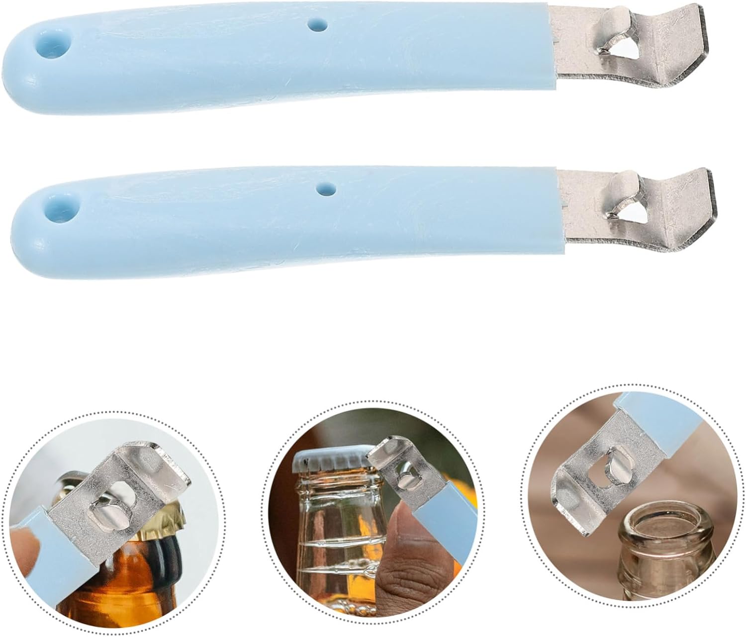 Foldable 2-Piece Steel Vial Bottle Opener for Healthcare Professionals