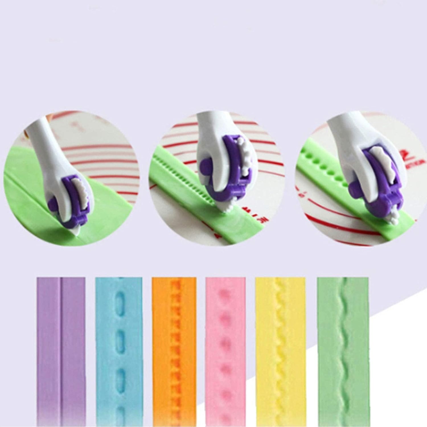 HERCHR Pastry Wheel Cutter Set Stainless Steel for Pie Cookies More