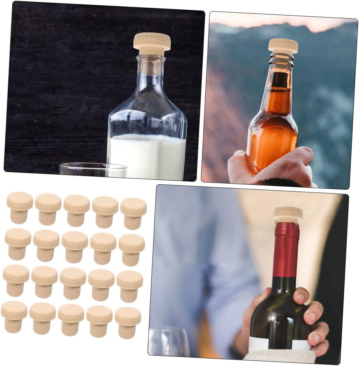 Alipis 40 Pcs Wine Stoppers Reusable
