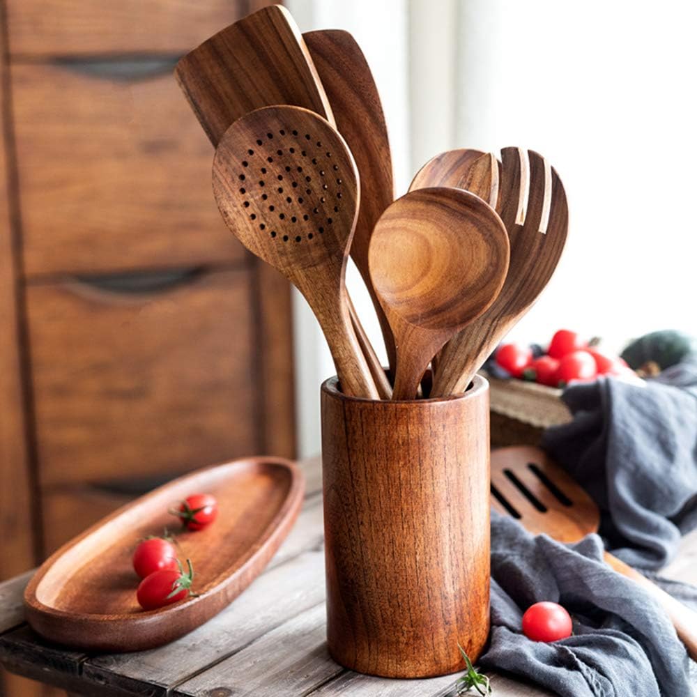 Natural Teak Kitchen Utensils
