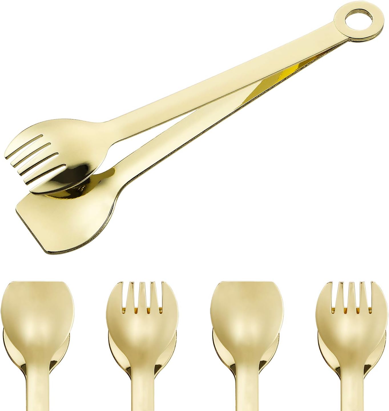 Stainless Steel Appetizer Tongs Set of 4