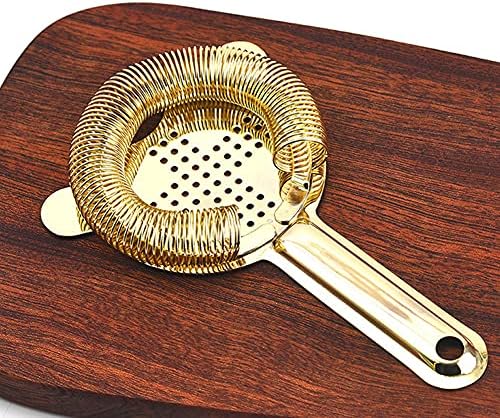 Heavy-Duty Stainless Steel Bar Strainer for Cocktails and Muddled Drinks