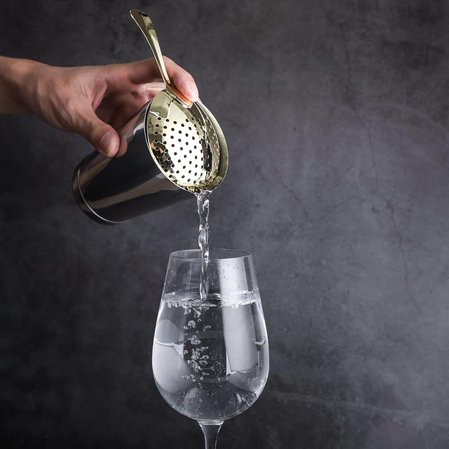 Stainless Steel Cocktail Strainer Durable Ergonomic