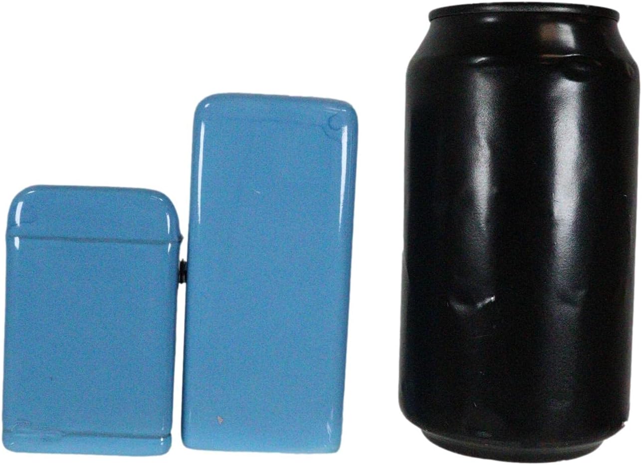 Ebros Retro Blue Fridge and Stove Salt and Pepper Shakers Set