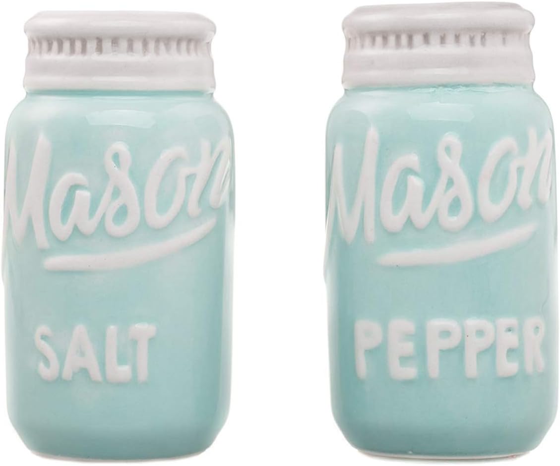 Rustic Salt Pepper Shakers Set
