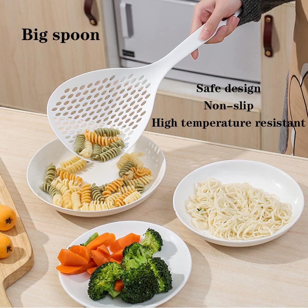 High-Quality 2-Piece Strainer Scoop for Kitchen Heat-Resistant Durable