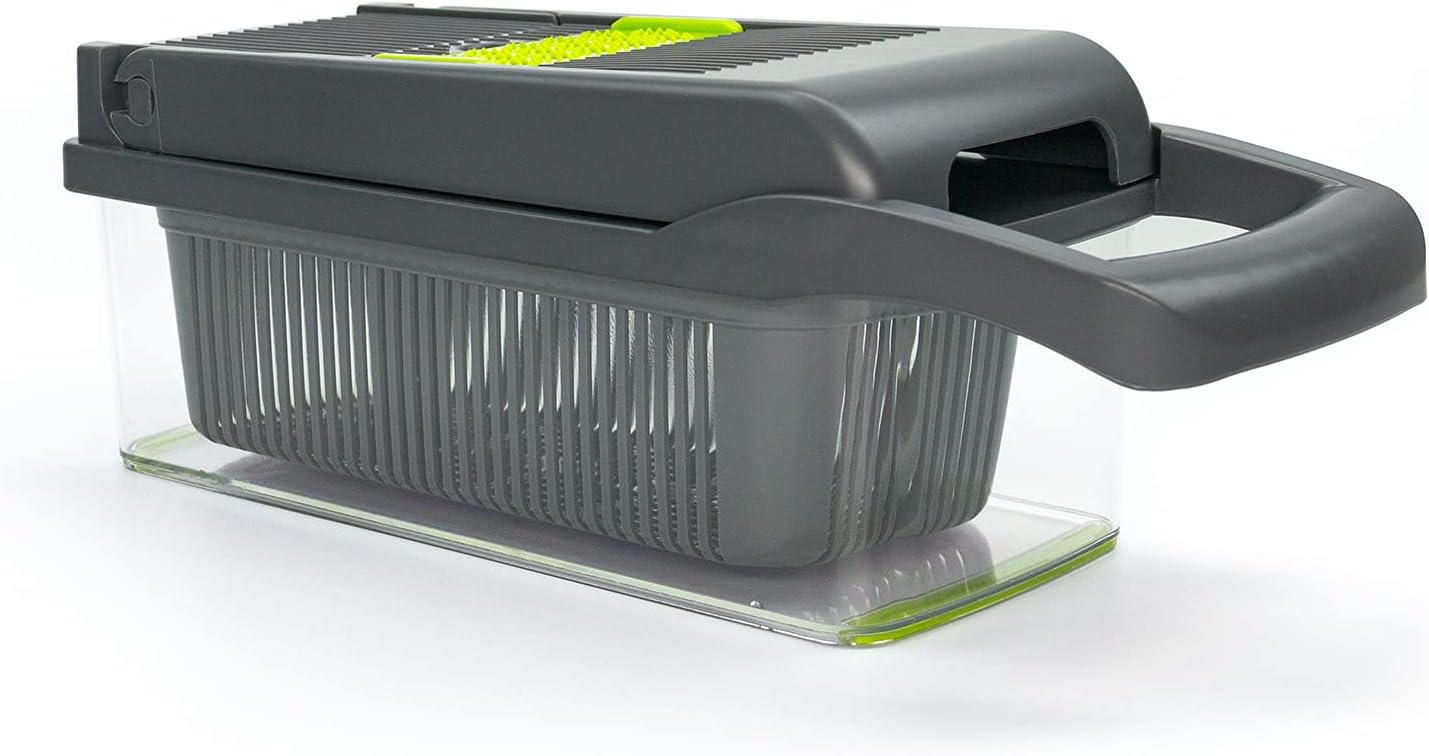 KAUKKO 9 in 1 incrementsal Vegetable Chopper with Food Container Set