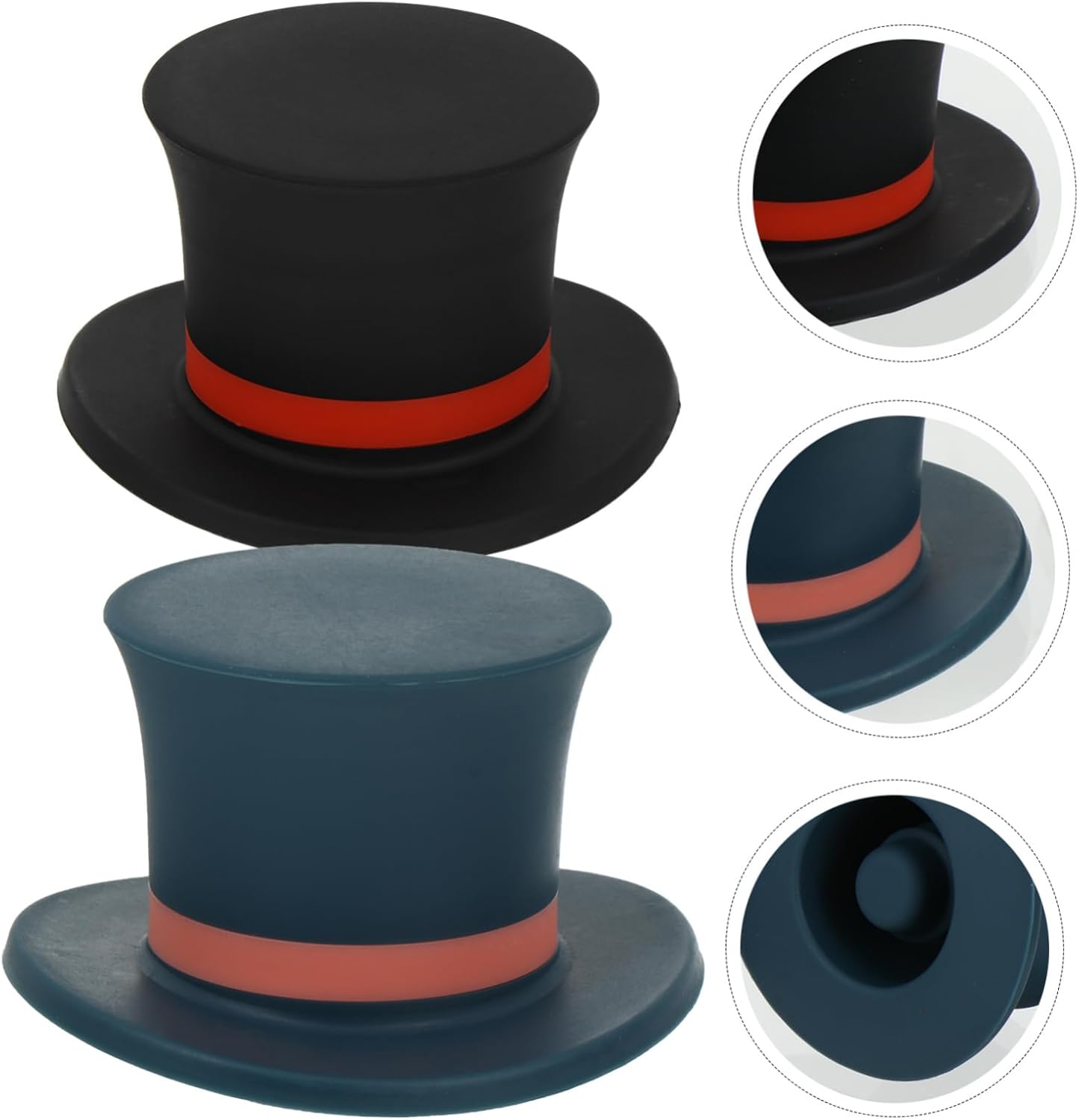 FUNOMOCYA 2pcs Hat Shape Wine Stoppers