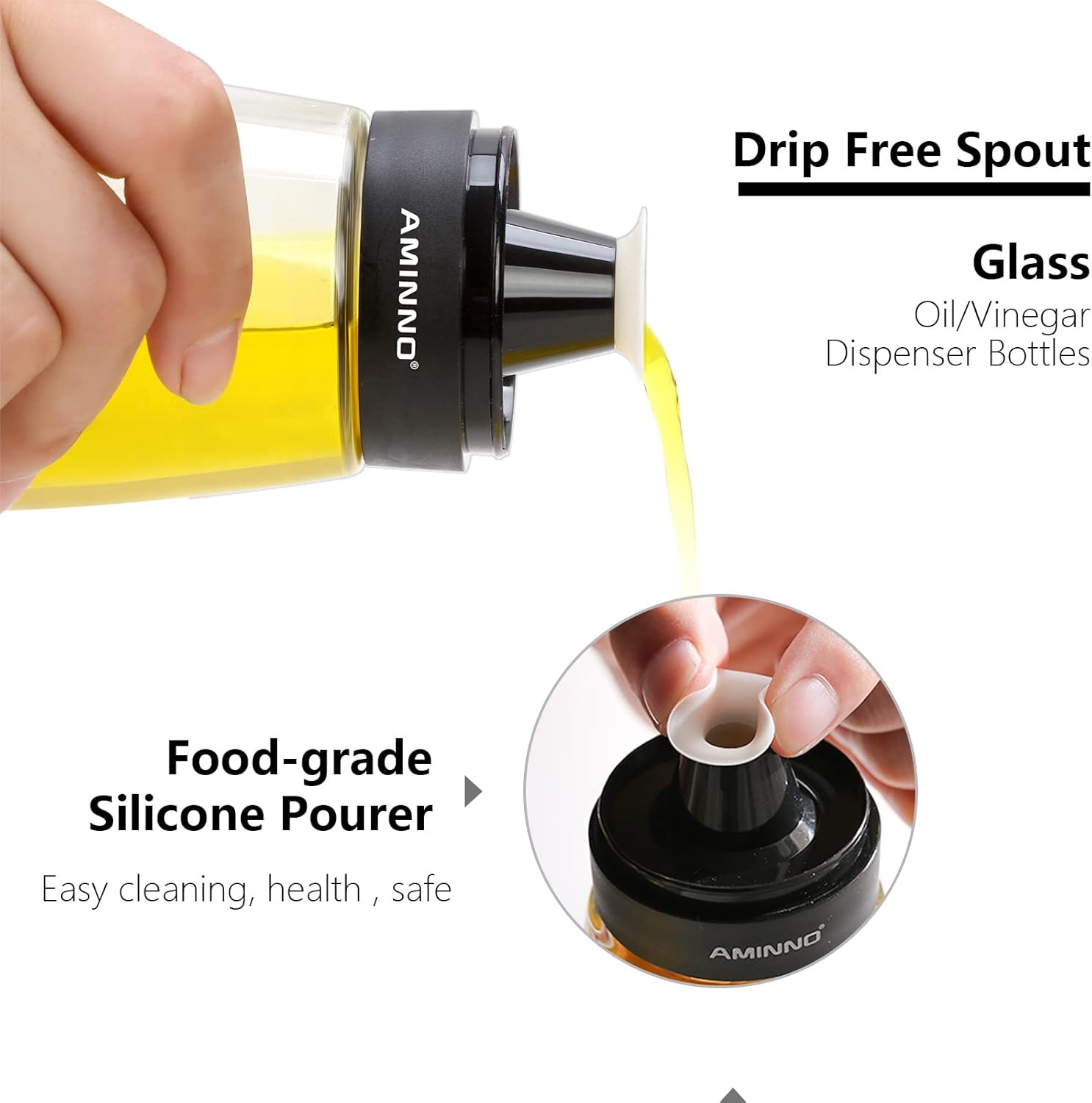 Aminno Oil Vinegar Dispenser 2-Pack
