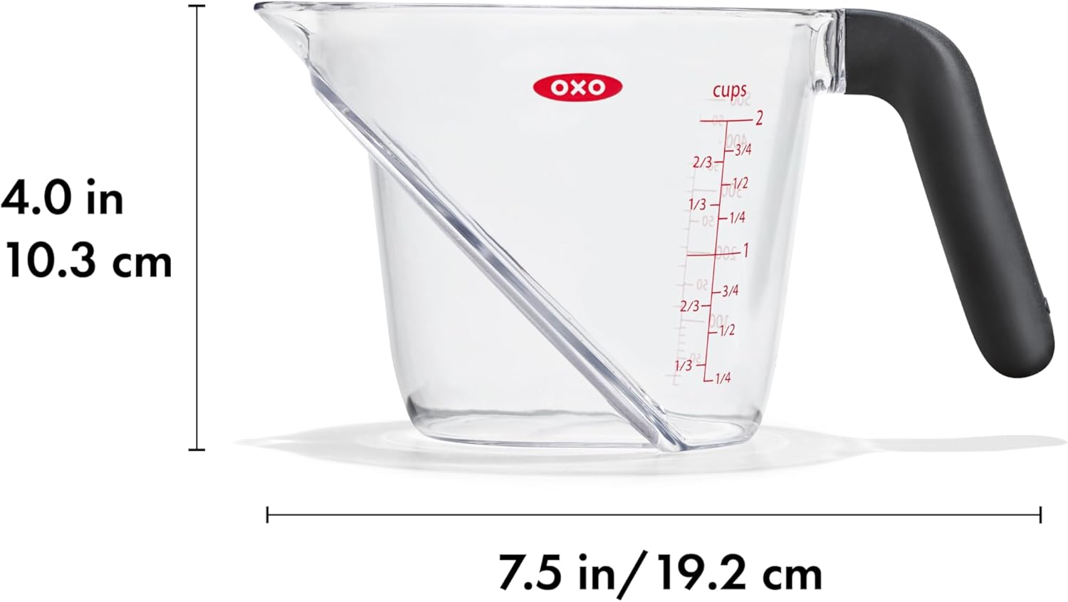 OXO Good Grips Angled Measuring Cup 2-Cup Precision Kitchen Tool