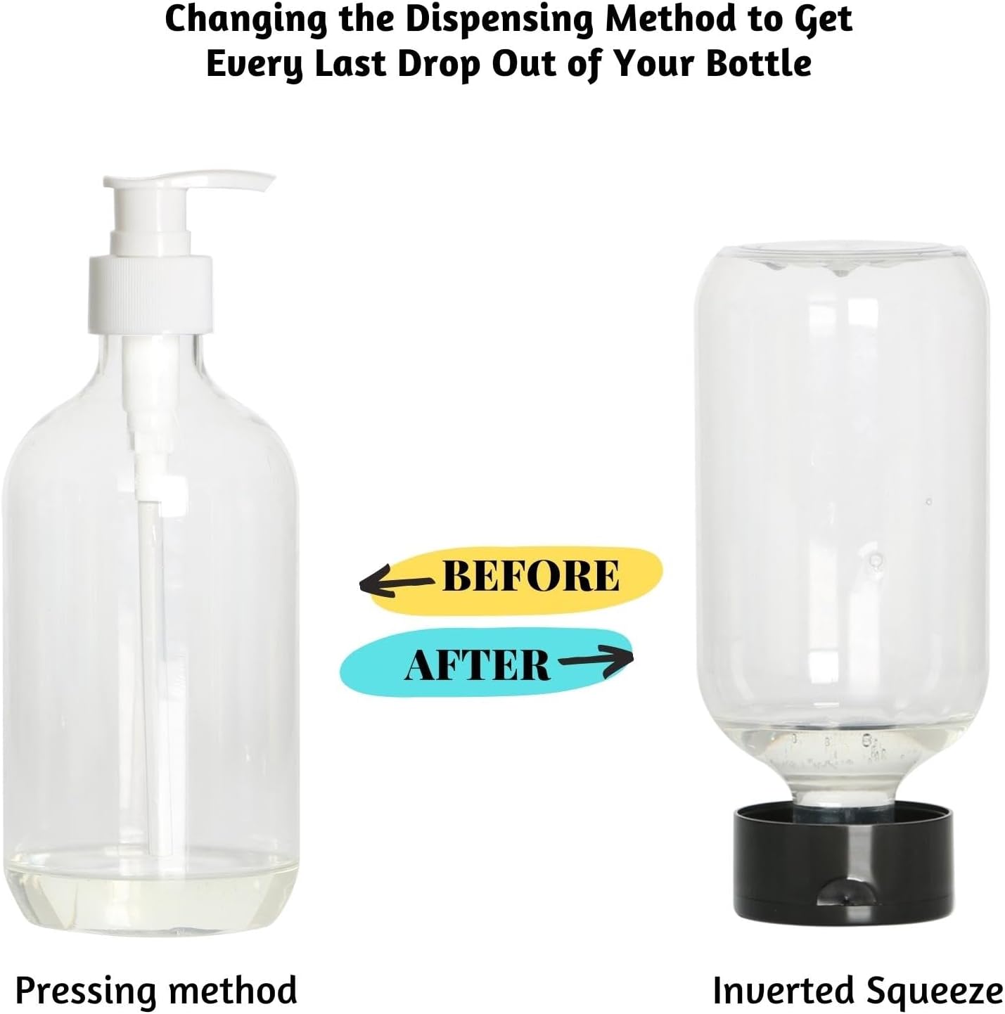 Effortlessly Empty 108 Neck ShampooLotion Bottles
