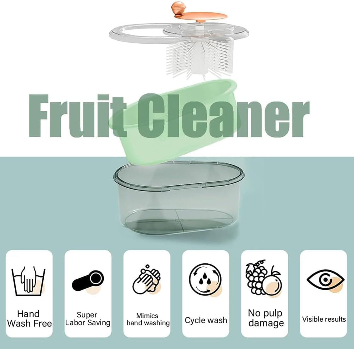 2025 Fruit Vegetable Scrubber Portable