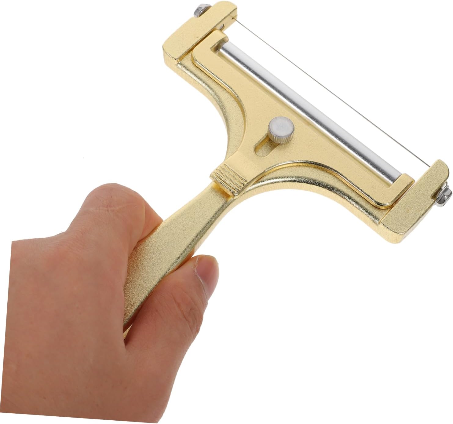 Golden Aluminum Alloy Cheese Slicer for Cream Cheese Butter
