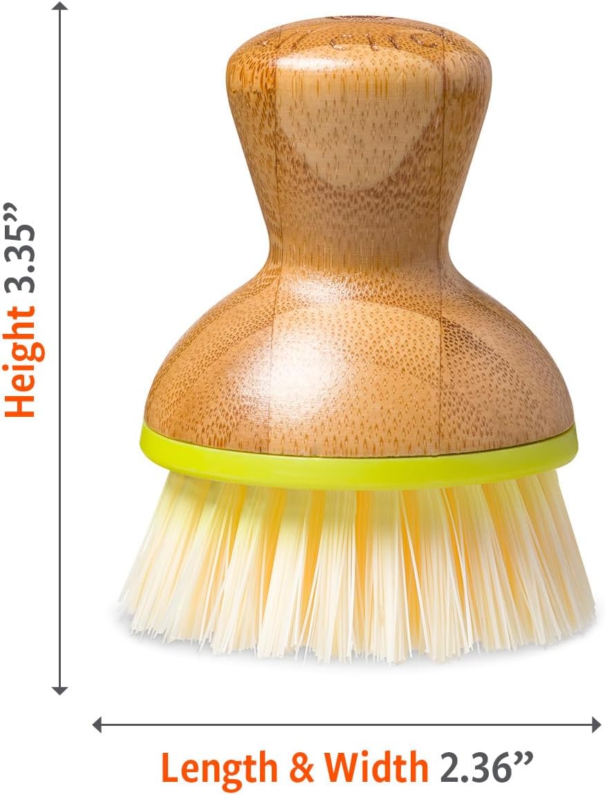 Full Circle Bamboo Dish Brush Ergonomic Design