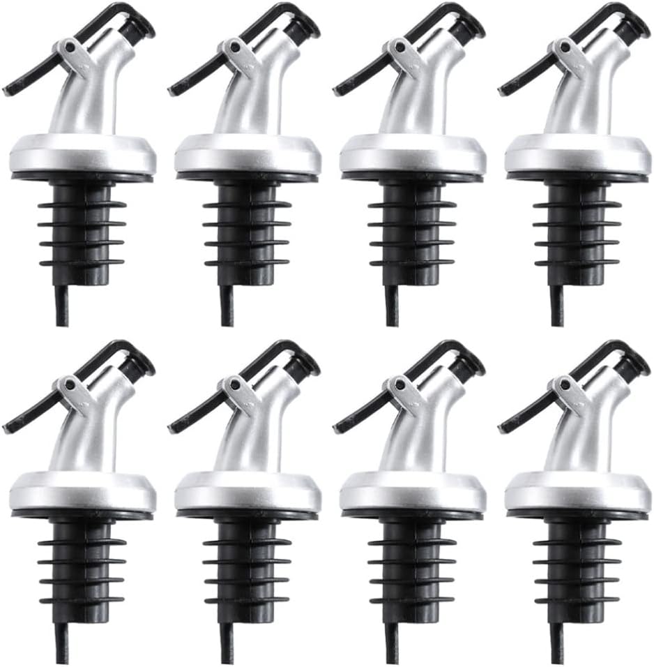 Luxshiny 8pk Oil Bottle Stopper Soy Sauce Dispenser Whiskey Decanter