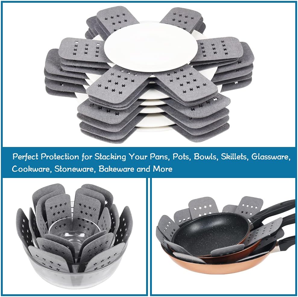 BYKITCHEN Pan Pot Protectors Set of 12 3 Sizes