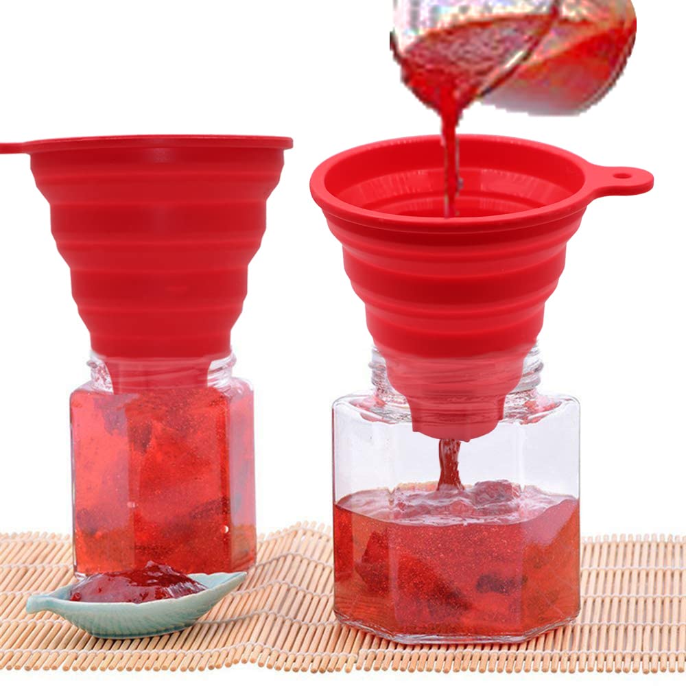 KongNai Silicone Collapsible Funnel for Canning